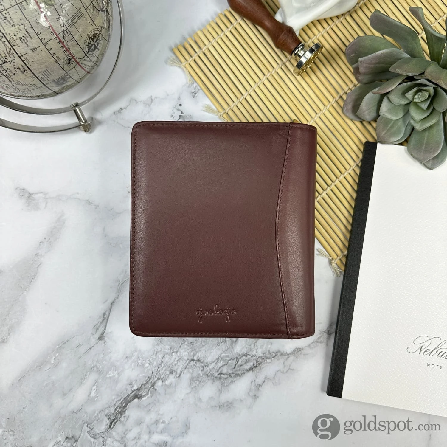 Girologio 12 Zippered Pen Case In Antique Brown 5 Girologio 12 Zippered Pen Case In Antique Brown - Image 5