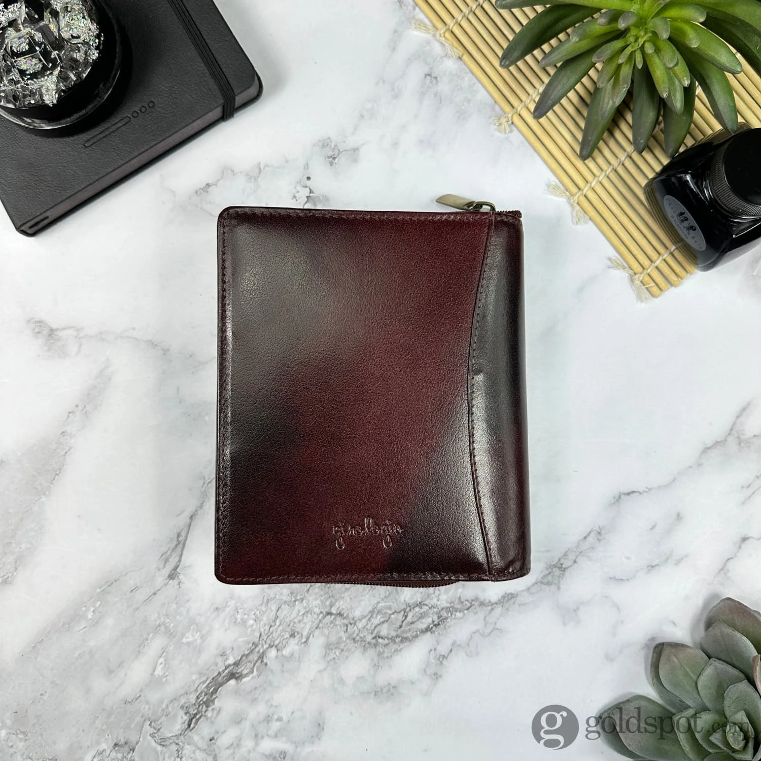 Girologio 12 Zippered Pen Case In Oxblood 5 Girologio 12 Zippered Pen Case In Oxblood - Image 5