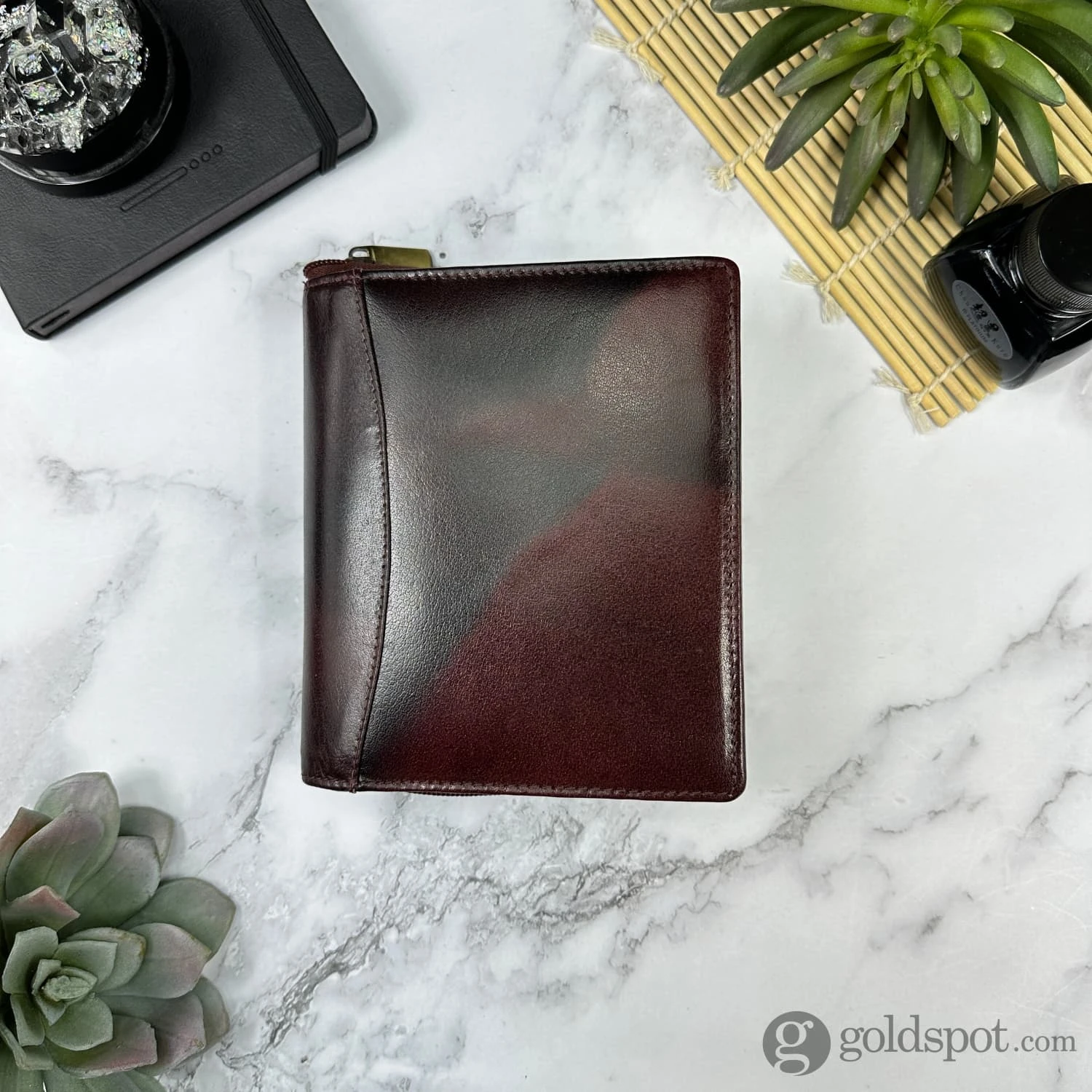 Girologio 12 Zippered Pen Case In Oxblood 3 Girologio 12 Zippered Pen Case In Oxblood - Image 3