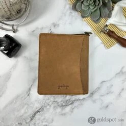 Girologio 12 Zippered Pen Case In Saddle Tan -Pen & Paper Store girologio 12 zippered pen case in saddle tan 174