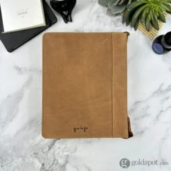 Girologio 24 Zippered Pen Case In Saddle Tan -Pen & Paper Store girologio 24 zippered pen case in saddle tan 702