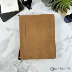 Girologio 24 Zippered Pen Case In Saddle Tan -Pen & Paper Store girologio 24 zippered pen case in saddle tan 950