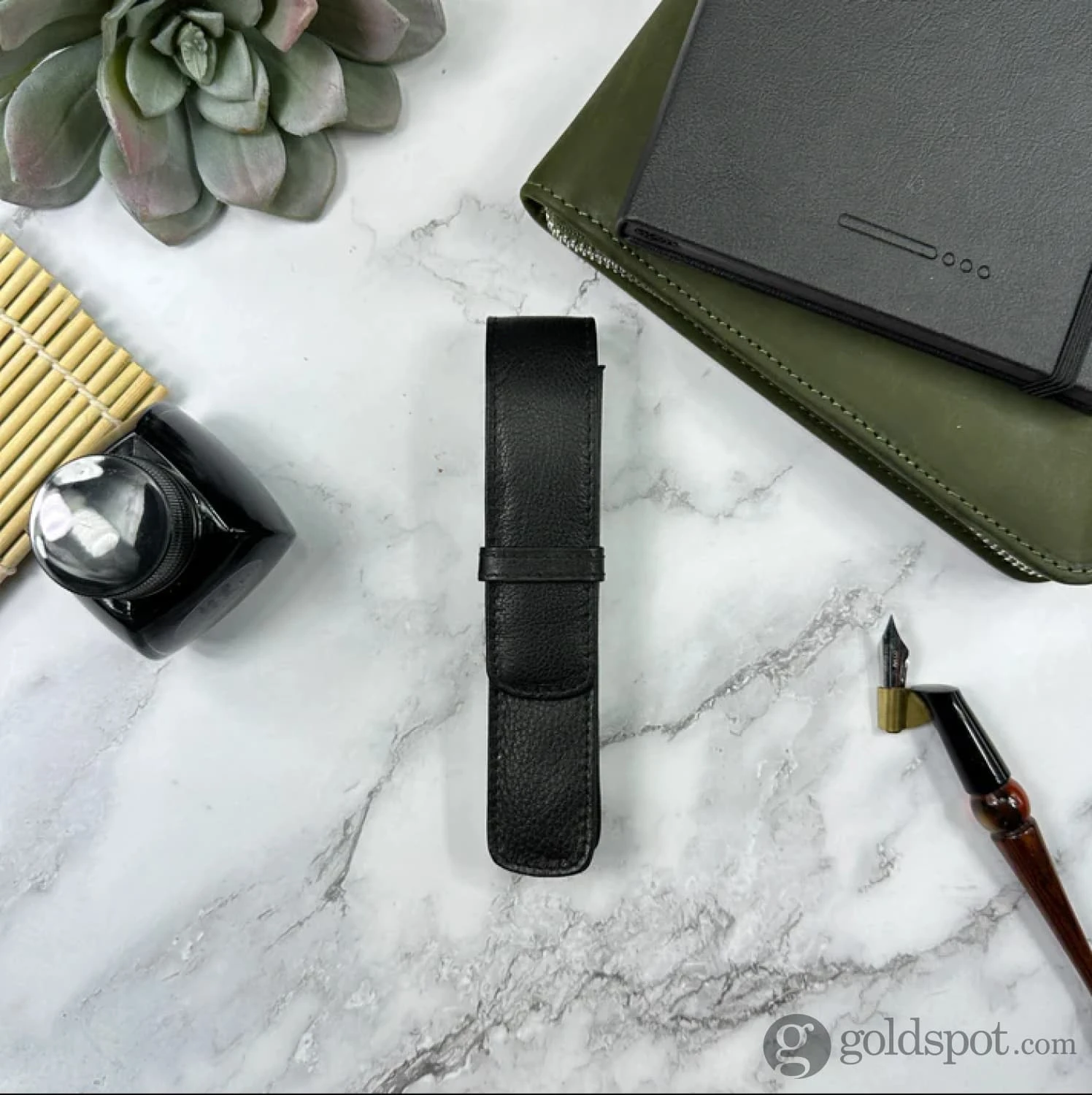 Girologio Single Pen Case In Black 2 Girologio Single Pen Case In Black - Image 2