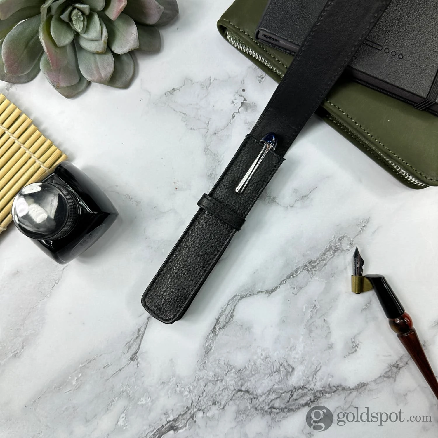 Girologio Single Pen Case In Black 3 Girologio Single Pen Case In Black - Image 3