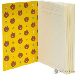 Itoya Profolio Oasis Lined Notebook In LINE FRIENDS "BROWN" - A6 -Pen & Paper Store itoya profolio oasis lined notebook in line friends brown a6 822