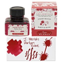 J. Herbi Red Rose Scented Bottled Fountain Pen Ink - 30 ML