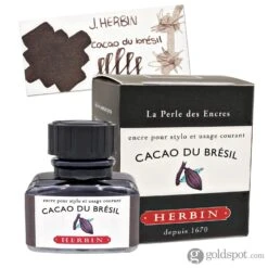 J. Herbin Cacao De Brésil (Brazilian Cocoa) Bottled Fountain Pen Ink -Pen & Paper Store j herbin cacao de bresil brazilian cocoa bottled fountain pen ink 273