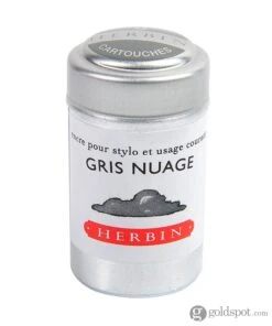 J. Herbin Gris Nuage (Cloud Gray) Bottled Ink And Cartridges -Pen & Paper Store j herbin gris nuage cloud gray bottled ink and cartridges 366