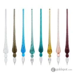 J. Herbin Round Glass Pen In Black Tapered Spiral Handle With Frosted Glass 7 J. Herbin Round Glass Pen In Black Tapered Spiral Handle With Frosted Glass -Pen & Paper Store j herbin round glass pen in black tapered spiral handle with frosted 531