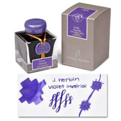 J. Herbin Violet Imperial 1670 Bottled Fountain Pen Ink - 50 ML