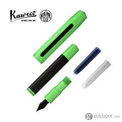 Kaweco AC Sport Fountain Pen In Carbon Green -Pen & Paper Store kaweco ac sport fountain pen in carbon green 986