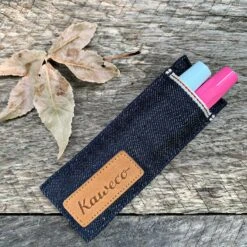 Kaweco Blue Denim Jean 2 Pen Pouch For Sport & Liliput
