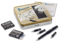 Kaweco Calligraphy Set - Black - Nib Sizes 1.1, 1.5, 1.9, 2.3"