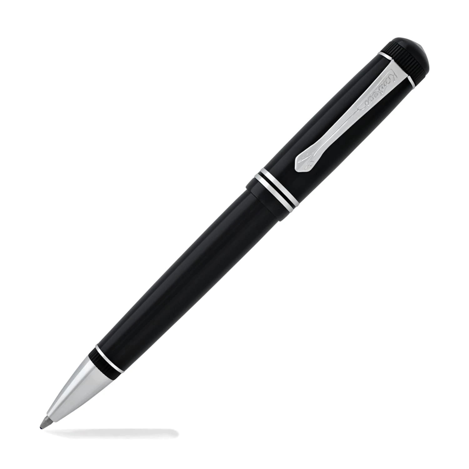 Kaweco Dia2 Ballpoint Pen In Black And Silver 1 Kaweco Dia2 Ballpoint Pen In Black And Silver