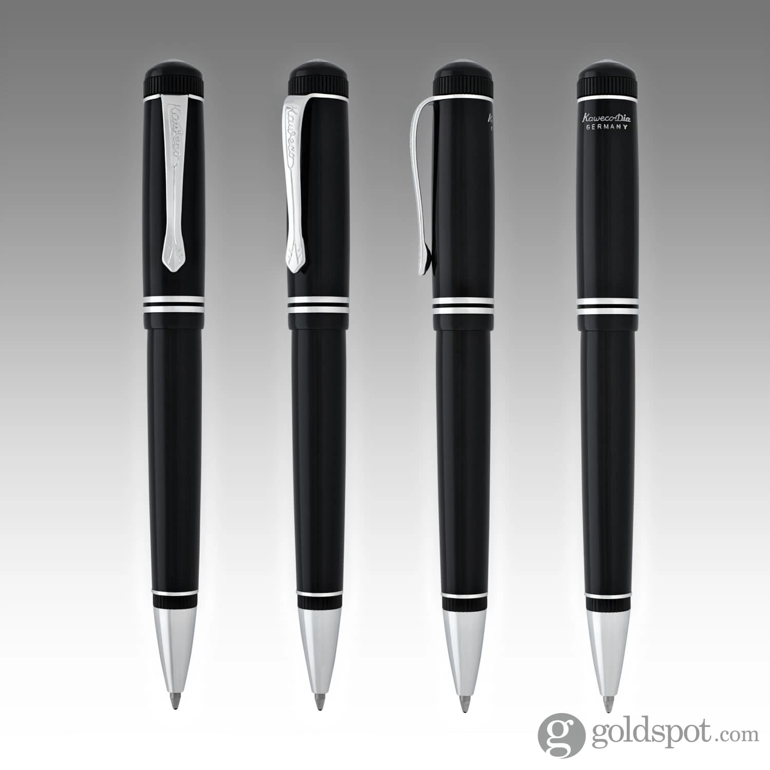 Kaweco Dia2 Ballpoint Pen In Black And Silver 5 Kaweco Dia2 Ballpoint Pen In Black And Silver - Image 5