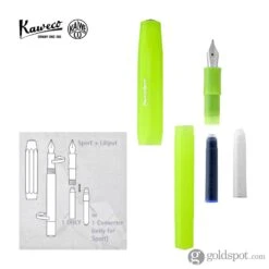 Kaweco Frosted Sport Fountain Pen In Lime -Pen & Paper Store kaweco frosted sport fountain pen in lime 510