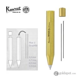 Kaweco Sport Mechanical Pencil In Brass - 0.7mm -Pen & Paper Store kaweco sport mechanical pencil in brass 0 7mm 456