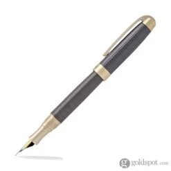 Laban Brass Fountain Pen In IP Brown With Grid -Pen & Paper Store laban brass fountain pen in ip brown with grid 157