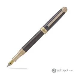 Laban Brass Fountain Pen In IP Brown With Grid -Pen & Paper Store laban brass fountain pen in ip brown with grid 505