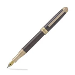 Laban Brass Fountain Pen In IP Brown With Grid