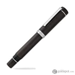 Laban Ebony Walnut Wood Fountain Pen In Black With Silver Trim - Medium Point -Pen & Paper Store laban ebony walnut wood fountain pen in black with silver trim medium point 200