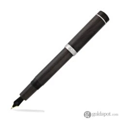 Laban Ebony Walnut Wood Fountain Pen In Black With Silver Trim - Medium Point -Pen & Paper Store laban ebony walnut wood fountain pen in black with silver trim medium point 444