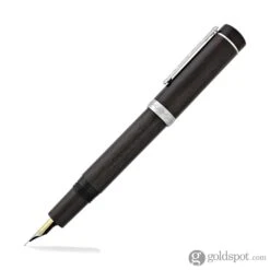 Laban Ebony Walnut Wood Fountain Pen In Black With Silver Trim - Medium Point -Pen & Paper Store laban ebony walnut wood fountain pen in black with silver trim medium point 824