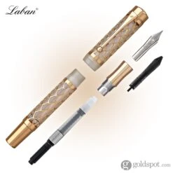 Laban Flora Fountain Pen In Rose Gold -Pen & Paper Store laban flora fountain pen in rose gold 893