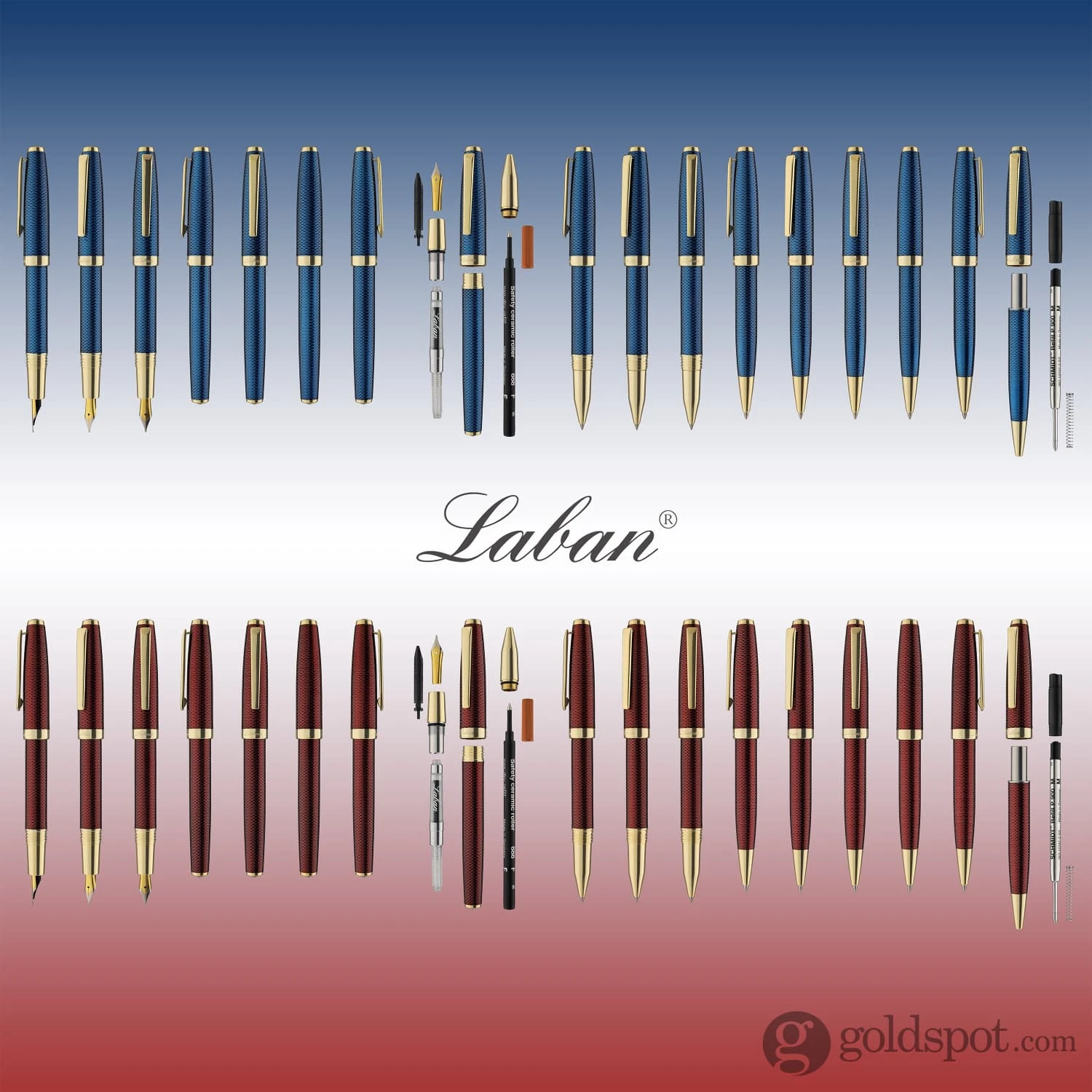 Laban Gloria Rollerball Pen In Sapphire Blue 9 Laban Gloria Rollerball Pen In Sapphire Blue - Image 9