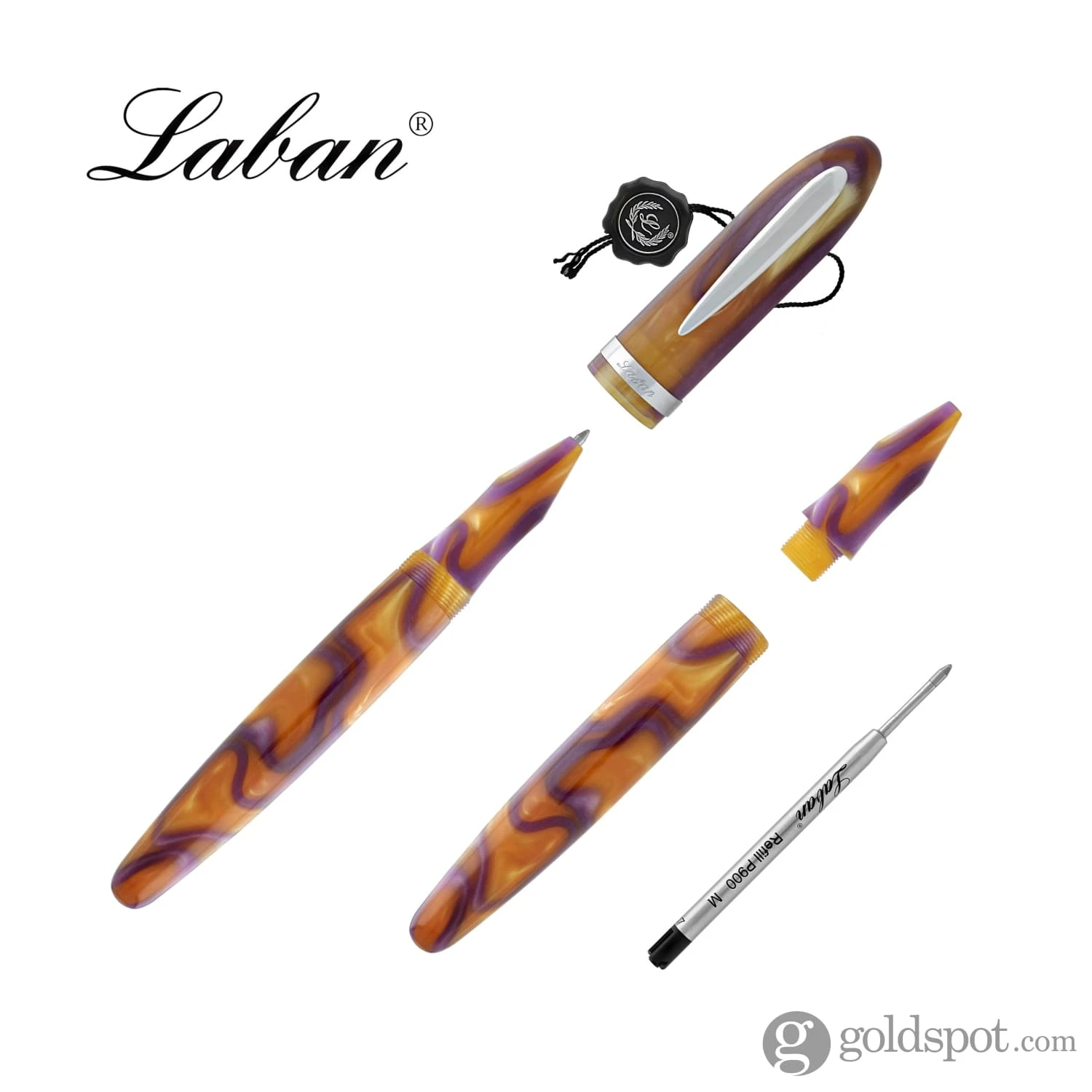 Laban Mento Rollerball Pen In Lavender Tornado 3 Laban Mento Rollerball Pen In Lavender Tornado - Image 3