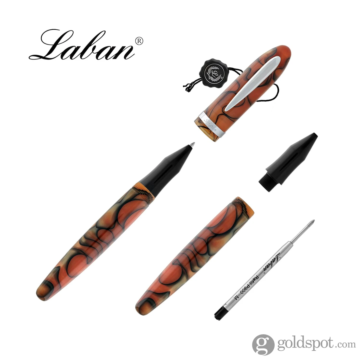 Laban Mento Rollerball Pen In Tiger Pearl 3 Laban Mento Rollerball Pen In Tiger Pearl - Image 3