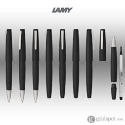 Lamy 2000 Rollerball Pen In Black With Stainless Steel Trim -Pen & Paper Store lamy 2000 rollerball pen in black with stainless steel trim 297