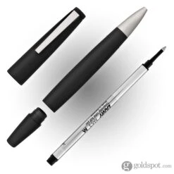 Lamy 2000 Rollerball Pen In Black With Stainless Steel Trim -Pen & Paper Store lamy 2000 rollerball pen in black with stainless steel trim 642