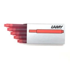 Lamy Fountain Ink Cartridges In Red - Pack Of 5