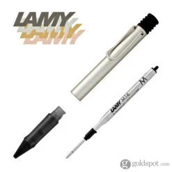 Lamy LX Ballpoint Pen In Palladium -Pen & Paper Store lamy lx ballpoint pen in palladium 599