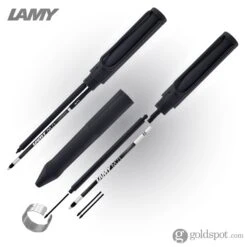 Lamy Safari EMR Twinpen Digital Writing Ballpoint Pen In All Black - PC/EL -Pen & Paper Store lamy safari emr twinpen digital writing ballpoint pen in all black pcel 167