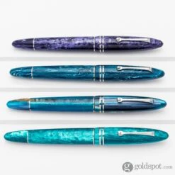 Leonardo Furore Grande Fountain Pen In Verde Smeraldo With Rhodium Trim -Pen & Paper Store leonardo furore grande fountain pen in verde smeraldo with rhodium trim 140