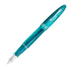 Leonardo Furore Grande Fountain Pen In Verde Smeraldo With Rhodium Trim
