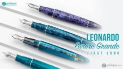 Leonardo Furore Grande Fountain Pen In Verde Smeraldo With Rhodium Trim -Pen & Paper Store leonardo furore grande fountain pen in verde smeraldo with rhodium trim 787