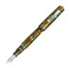 Leonardo Momento Zero Grande Fountain Pen In Girasole Sunflower With Rhodium Trim - 14kt Gold