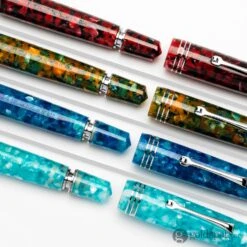 Leonardo Momento Zero Grande Fountain Pen In Girasole Sunflower With Rhodium Trim - 14kt Gold -Pen & Paper Store leonardo momento zero grande fountain pen in girasole sunflower with rhodium trim 14kt gold 851