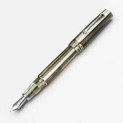 Leonardo Momento Zero Grande Fountain Pen In Sand 2020 With Rhodium Trim