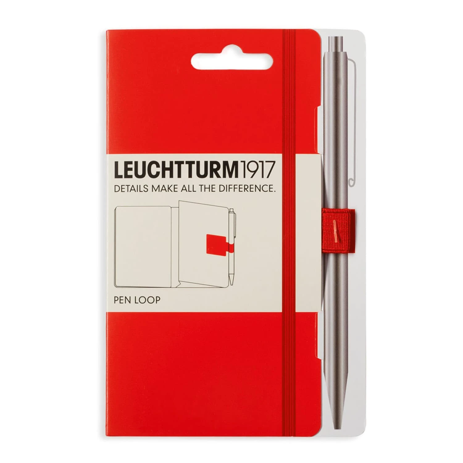 Leuchtturm 1917 Pen Loop In Red 1 Leuchtturm 1917 Pen Loop In Red