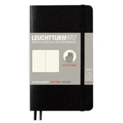 Leuchtturm 1917 Pocket Softcover Notebook In Black In Dot Grid - A6