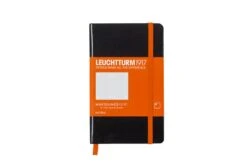 Leuchtturm 1917 Whitelines Link Hardcover Notebook In Black - A6