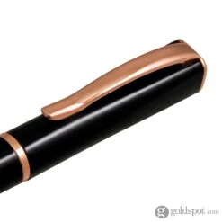 Monteverde Impressa Ballpoint Pen In Black With Rose Gold Trim -Pen & Paper Store monteverde impressa ballpoint pen in black with rose gold trim 296