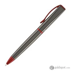 Monteverde Impressa Ballpoint Pen In Gunmetal With Red Trim -Pen & Paper Store monteverde impressa ballpoint pen in gunmetal with red trim 952