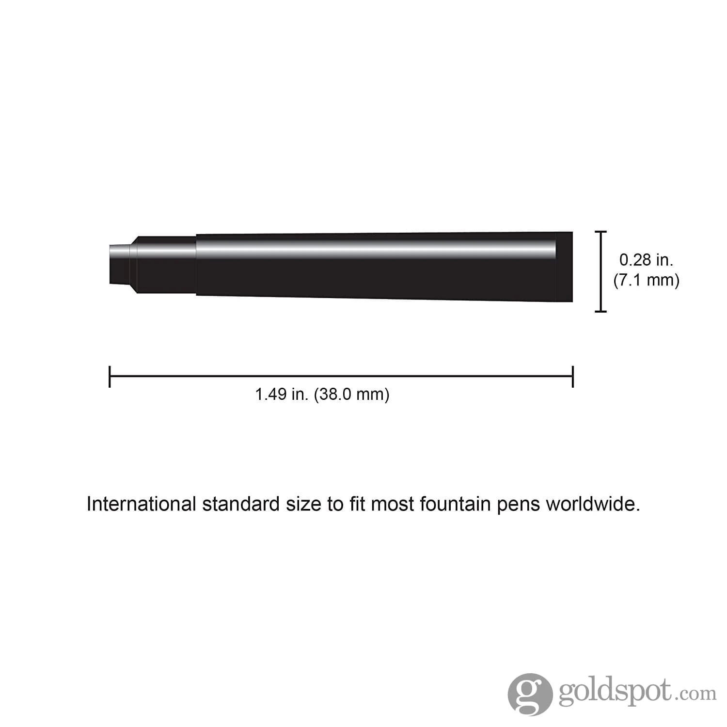 Monteverde Ink Cartridges International Size In Black - Pack Of 6 4 Monteverde Ink Cartridges International Size In Black - Pack Of 6 - Image 4