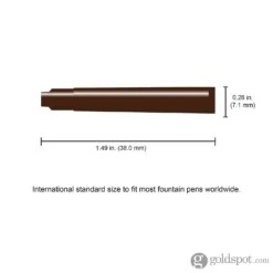 Monteverde Ink Cartridges International Size In Brown - Pack Of 6 -Pen & Paper Store monteverde ink cartridges international size in brown pack of 6 297