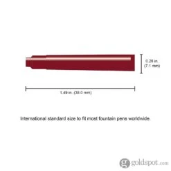 Monteverde Ink Cartridges International Size In Burgundy - Pack Of 6 -Pen & Paper Store monteverde ink cartridges international size in burgundy pack of 6 759